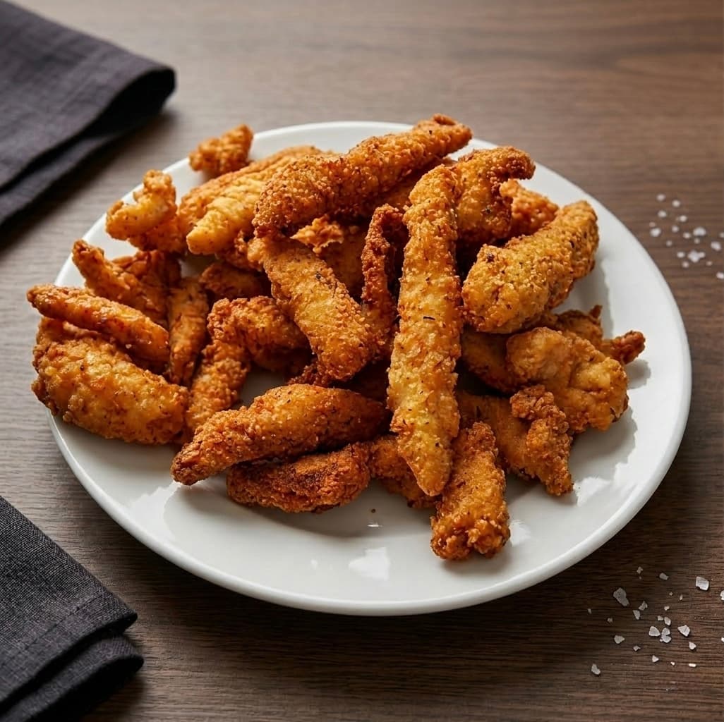 Fingers de Pollo Rebozado para llevar — Fritos y Rebosados — Rostissería Menjars Pollastres a l'Ast Barcelona